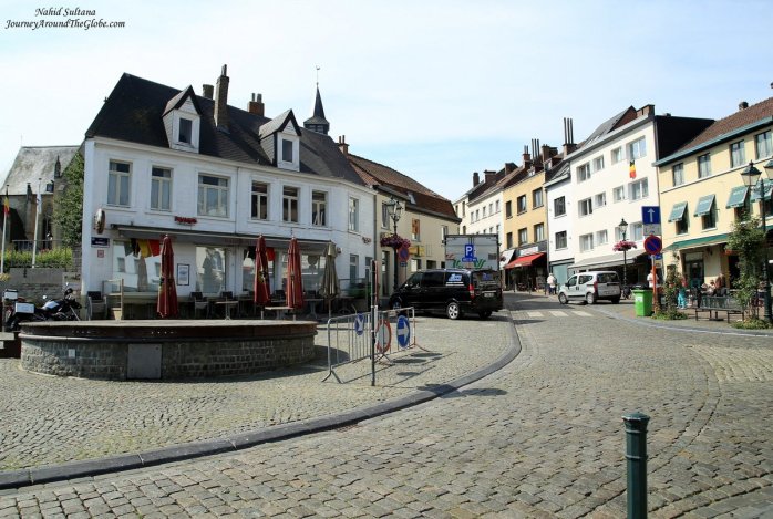 Main square or the city center of Tervuren, a small Flemish town in Belgium