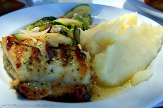 My lunch in Lisbon - grilled swordfish