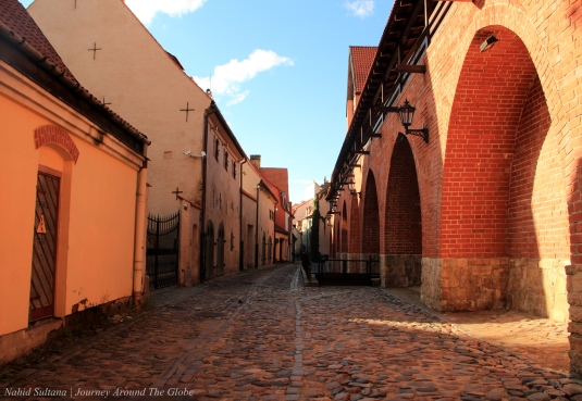 Old city wall of Riga