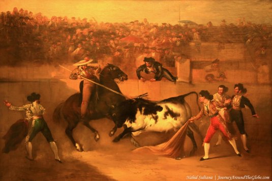 A painting in Seville Bullring Museum, Spain