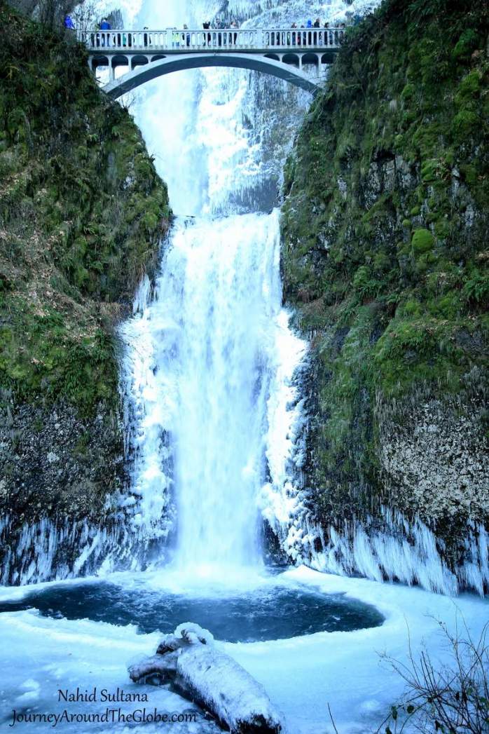 Multnomah Falls in January