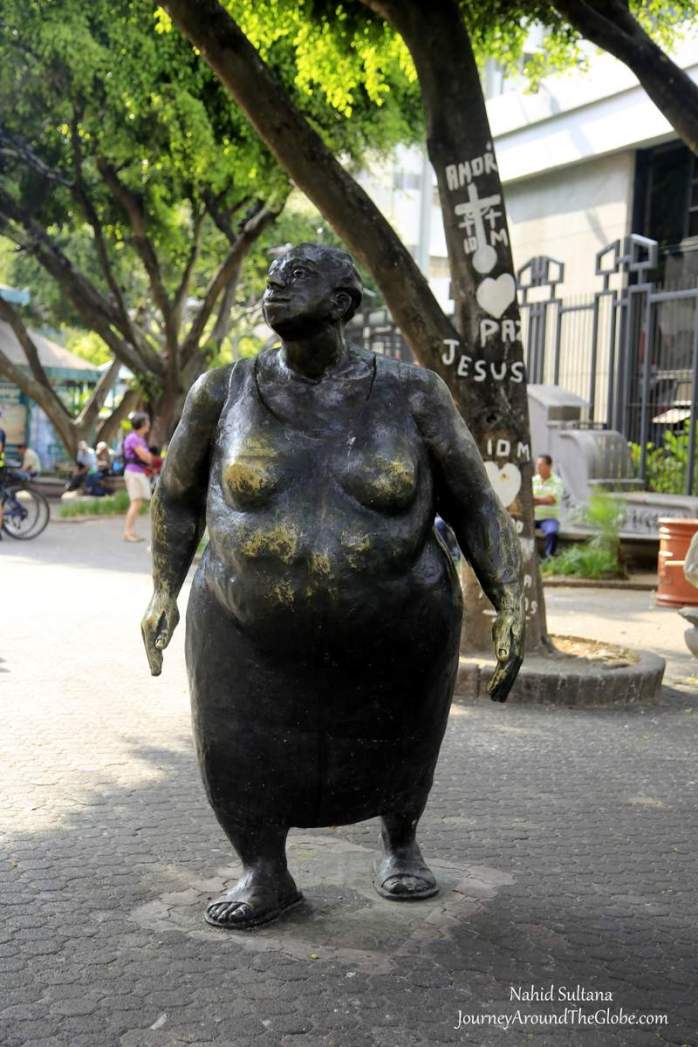 An interesting statue we saw while roaming around San Jose in Costa Rica
